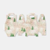 Beren met kerst in het Evergreen Forest Bedankdoosjes (Uitgevouwen)