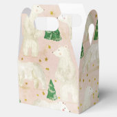 Beren met kerst in het Evergreen Forest Bedankdoosjes (Geopend)