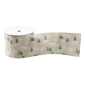 Beren met kerst in het Evergreen Forest Grosgrain Lint (Spoel)