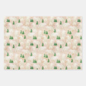 Beren met kerst in het Evergreen Forest Inpakpapier Vel (Voorkant)
