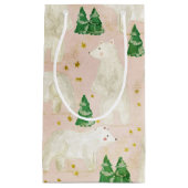 Beren met kerst in het Evergreen Forest Klein Cadeauzakje (Voorkant)