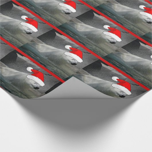 Beren met kerstpolen cadeaupapier (Hoek)