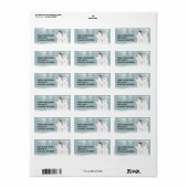 Beren met kerstpolen etiket (Full Sheet)