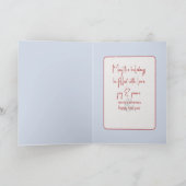 Beren met kerstpolen feestdagen kaart (Binnen)