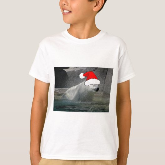 Beren met kerstpolen t-shirt (Voorkant)