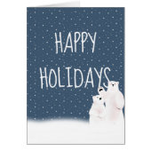 Beren met kerstpootkoek in sneeuw (Voorkant)