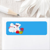 Beren met kerststaarten etiket (Insitu)