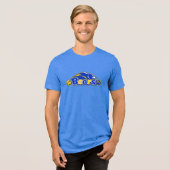 Beren met Mascotte Tri-Blend Shirt (Voorkant volledig)