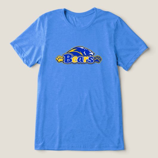 Beren met Mascotte Tri-Blend Shirt (Design voorkant)