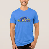 Beren met Mascotte Tri-Blend Shirt (Voorkant)