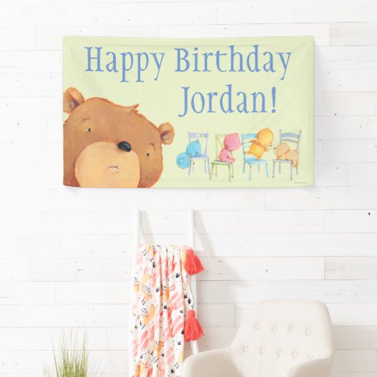 Beren op de verjaardag van de presidentsverkiezing spandoek (Insitu)