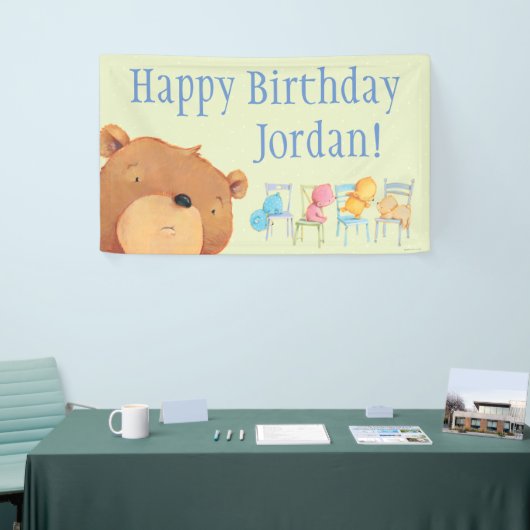 Beren op de verjaardag van de presidentsverkiezing spandoek (Beurs)