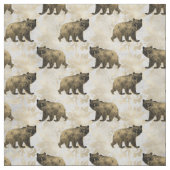 Beren op goud en ivoor stof (Swatch)