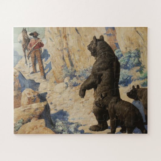 Beren op het pad 1904 William Robinson Leigh Legpuzzel (Horizontaal)
