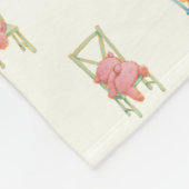 Beren op het patroon van stoelen fleece deken (Hoek)