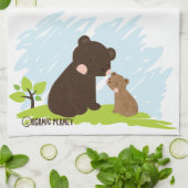 Beren Organic Planet Custom Kitchen & Bath Towels Theedoek (Gevouwen)