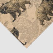 Beren over bruine ontkoppeling tissuepapier (Detail)