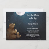 Beren Over de Maan Baby Shower Kaart (Voorkant)