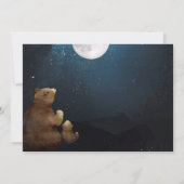 Beren Over De Maan Online Baby Shower Kaart (Achterkant)