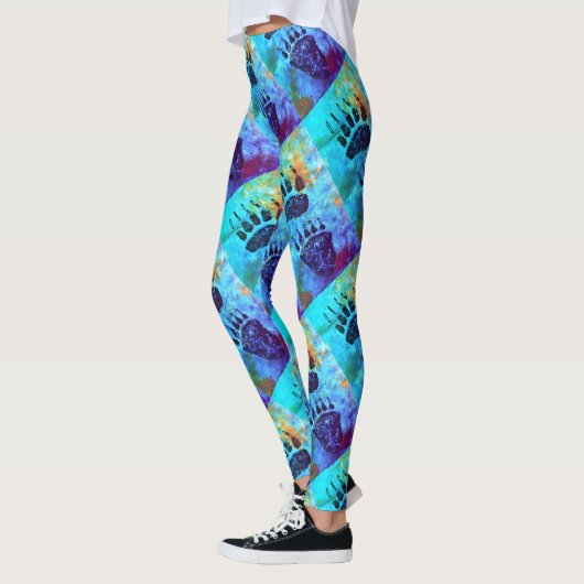 Beren peuters op blauw 2.0 - Leggings (Links)