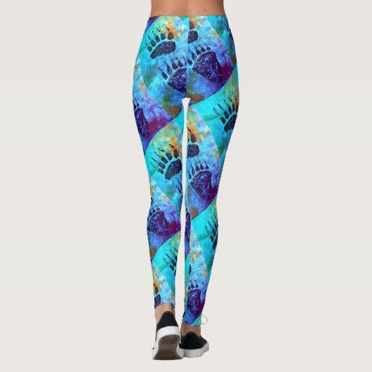 Beren peuters op blauw 2.0 - Leggings (Achterkant)