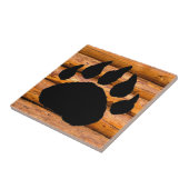 BEREN POOTDRUK EN LOGS TEGELTJE (Zijkant)