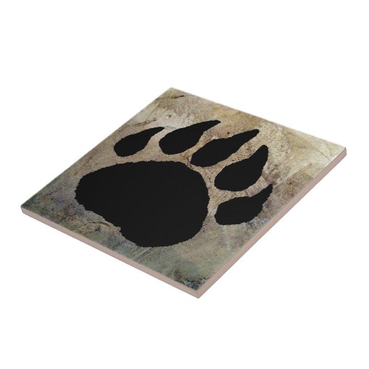 BEREN POOTDRUK TEGELTJE (Zijkant)