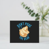 Beren - Prikkel de beer niet Briefkaart (Staand voorkant)
