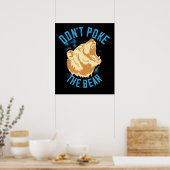 Beren - Prikkel de beer niet Poster (Keuken)