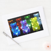 Beren Rechthoekige Sticker (Envelop)