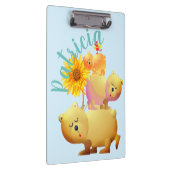 Beren, rooster- en zonnebloemptower klembord (Rechts)