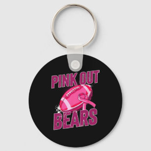 Beren Roze Out Footbyll Aanpak Borstkanker Sleutelhanger