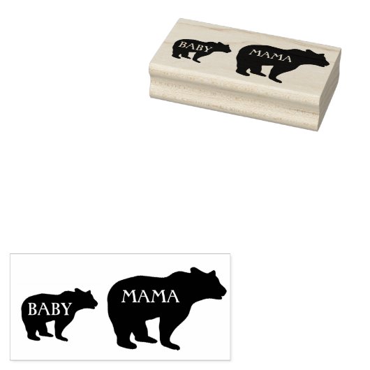 Beren Rubberstempel (Gestempeld)