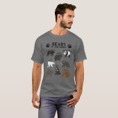 Beren soorten van het Beer van de wereldstaartvis T-shirt (Voorkant volledig)