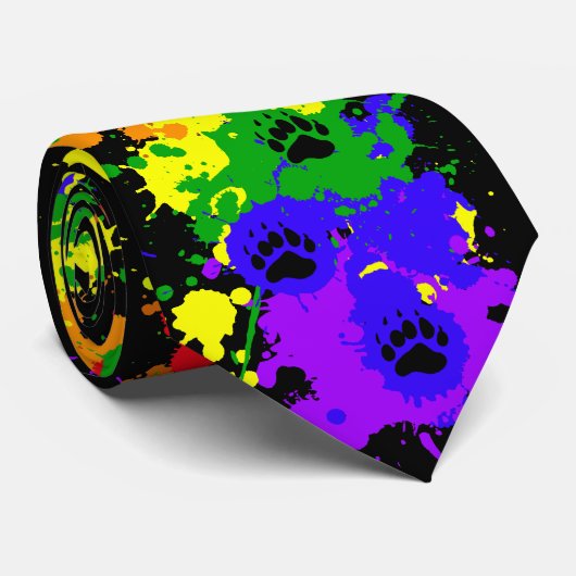 beren sporen stropdas (Opgerold)