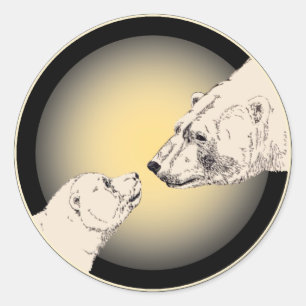 Beren stickers Wildlife Beer en Cub Stickers