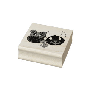 Beren stieren Stamstempel op de aandelenmarkt Rubberstempel