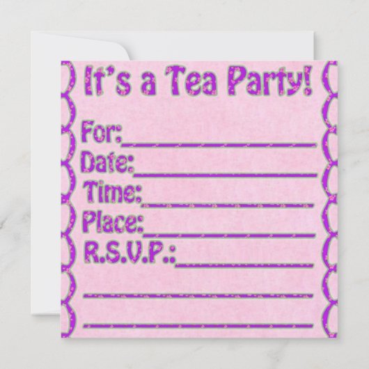 Beren Tea Party nodigt uit Save The Date (Achterkant)
