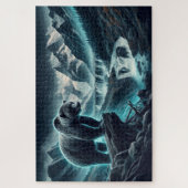 Beren top, Grizzly Beer, bergketen Legpuzzel (Verticaal)