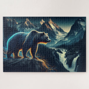 Beren top, Grizzly Beer, bergketen Legpuzzel