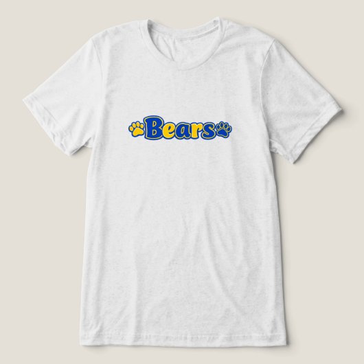 Beren Tri-Blend shirt (Design voorkant)
