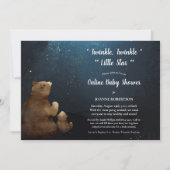 Beren Twinkle Little Star Online Baby shower Kaart (Voorkant)