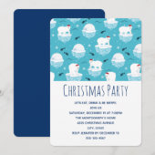 Beren van de Cute Polar in Santa Hats-kerstfeest Kaart (Voorkant / Achterkant)