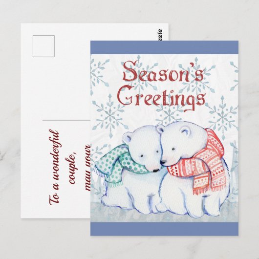 Beren van de Groeten Polar Briefkaart (Voorkant / Achterkant)