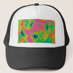 beren van fluorescerende koala trucker pet