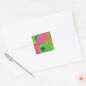 beren van fluorescerende koala vierkante sticker (Envelop)
