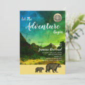 Beren van gebergte en Baby shower van gebergte Kaart (Staand voorkant)