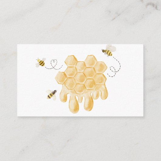 Beren van honinghoning voor Baby Informatiekaartje (Achterkant)