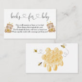 Beren van honinghoning voor Baby Informatiekaartje (Voorkant / Achterkant)