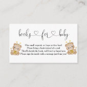 Beren van honinghoning voor Baby Informatiekaartje (Voorkant)